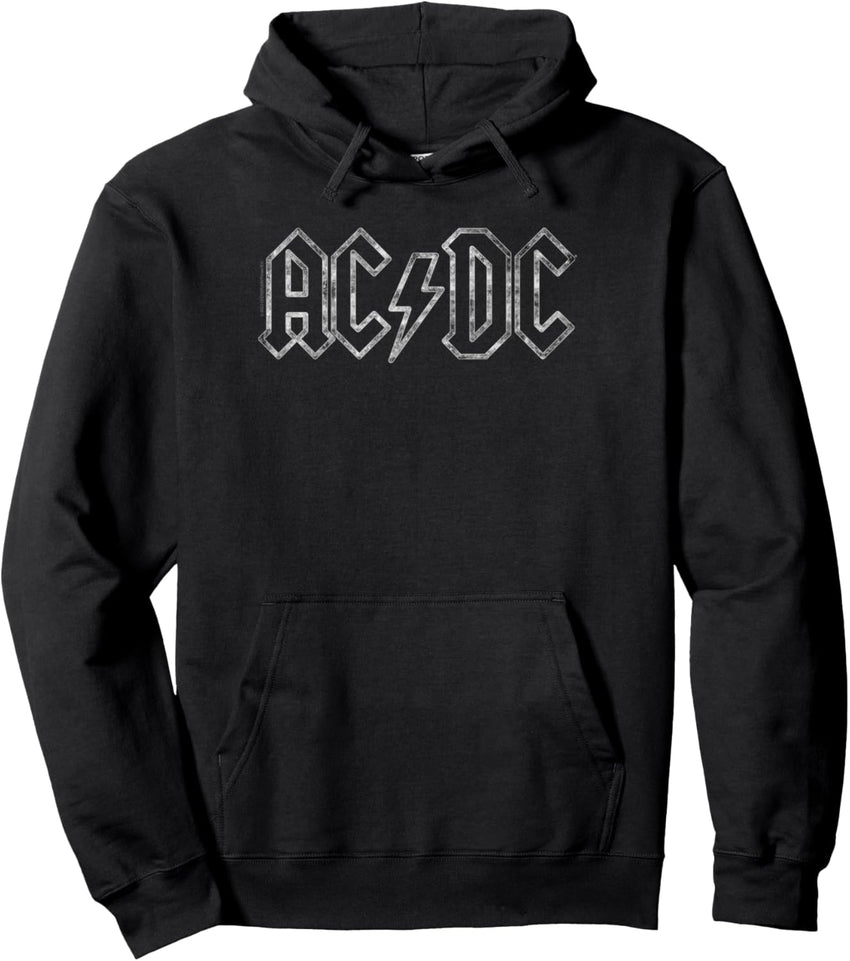 AC\/DC Rock Music Band Jagged Logo Pullover Hoodie