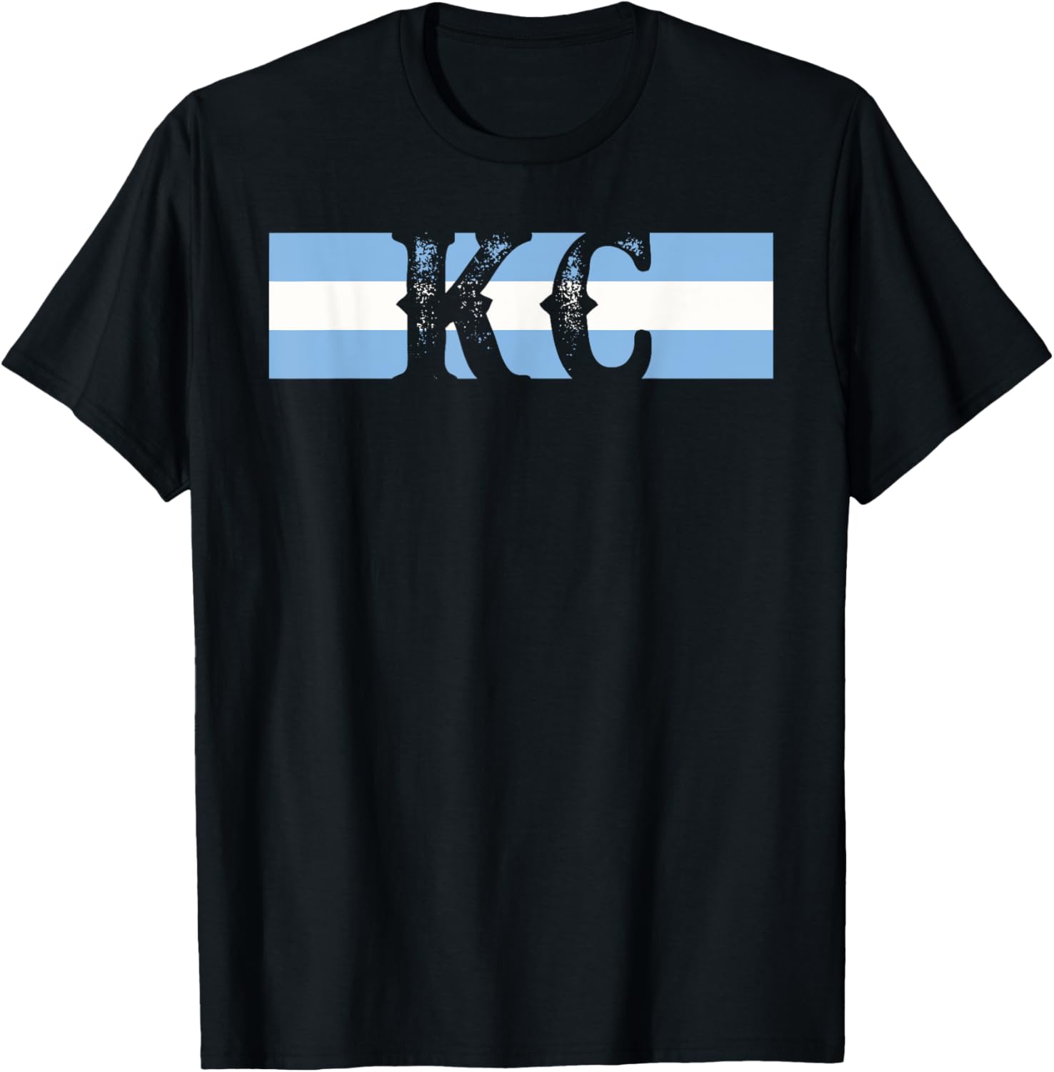 Retro Vintage Blue Stripes KC Kansas City