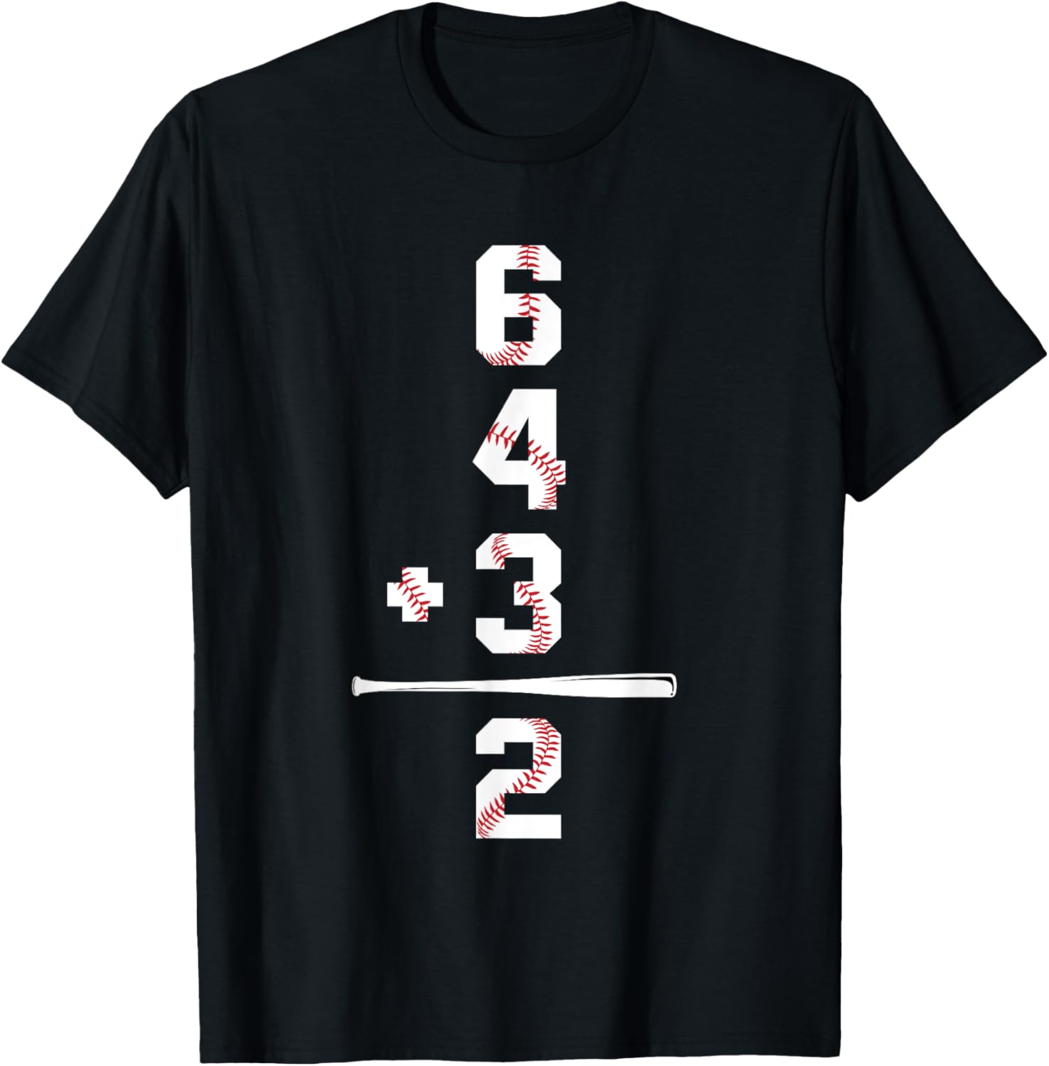 6+4+3 2 Baseball Double Play Baseball Player Gifts Funny