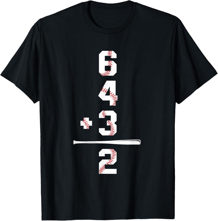 6+4+3 2 Baseball Double Play Baseball Player Gifts Funny