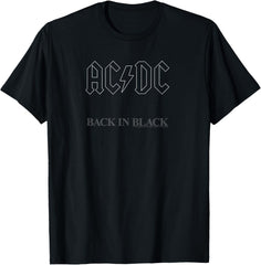 AC\/DC - Back in Black Album Artwork Short Sleeve