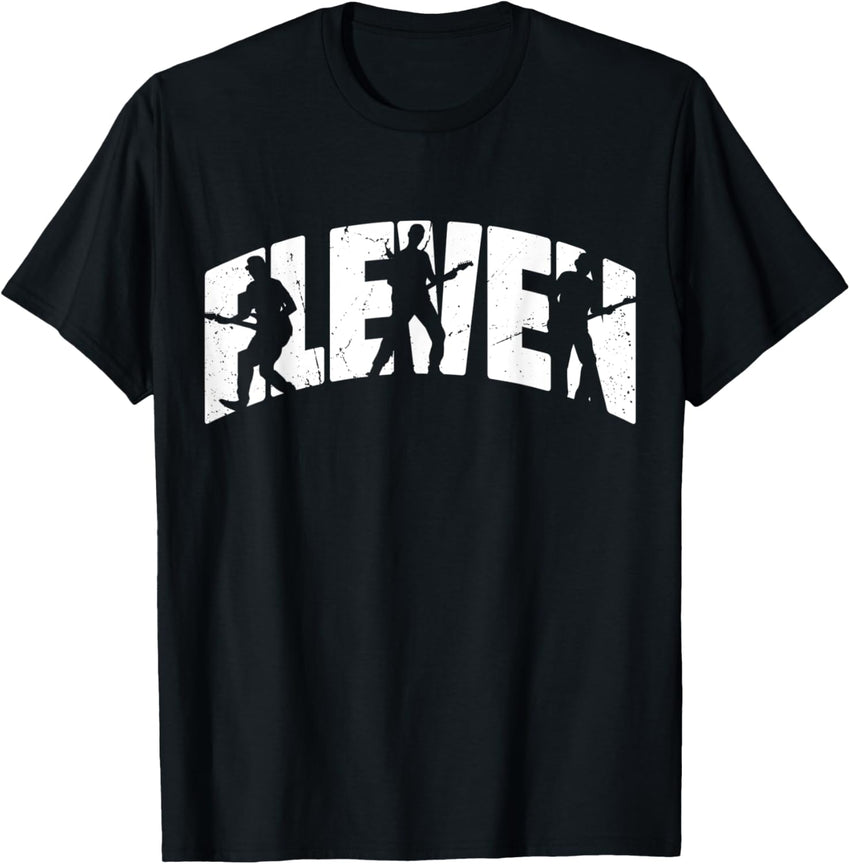 11 Year Old Shirt 11th Birthday Boy Guitar Player Guitarist