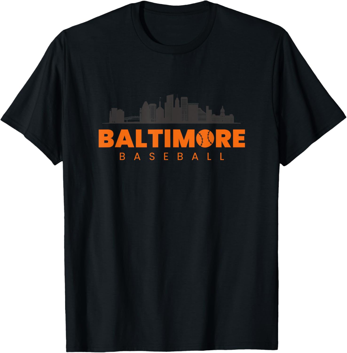 Baltimore Baseball Minimalist City Skyline Baseball Lover