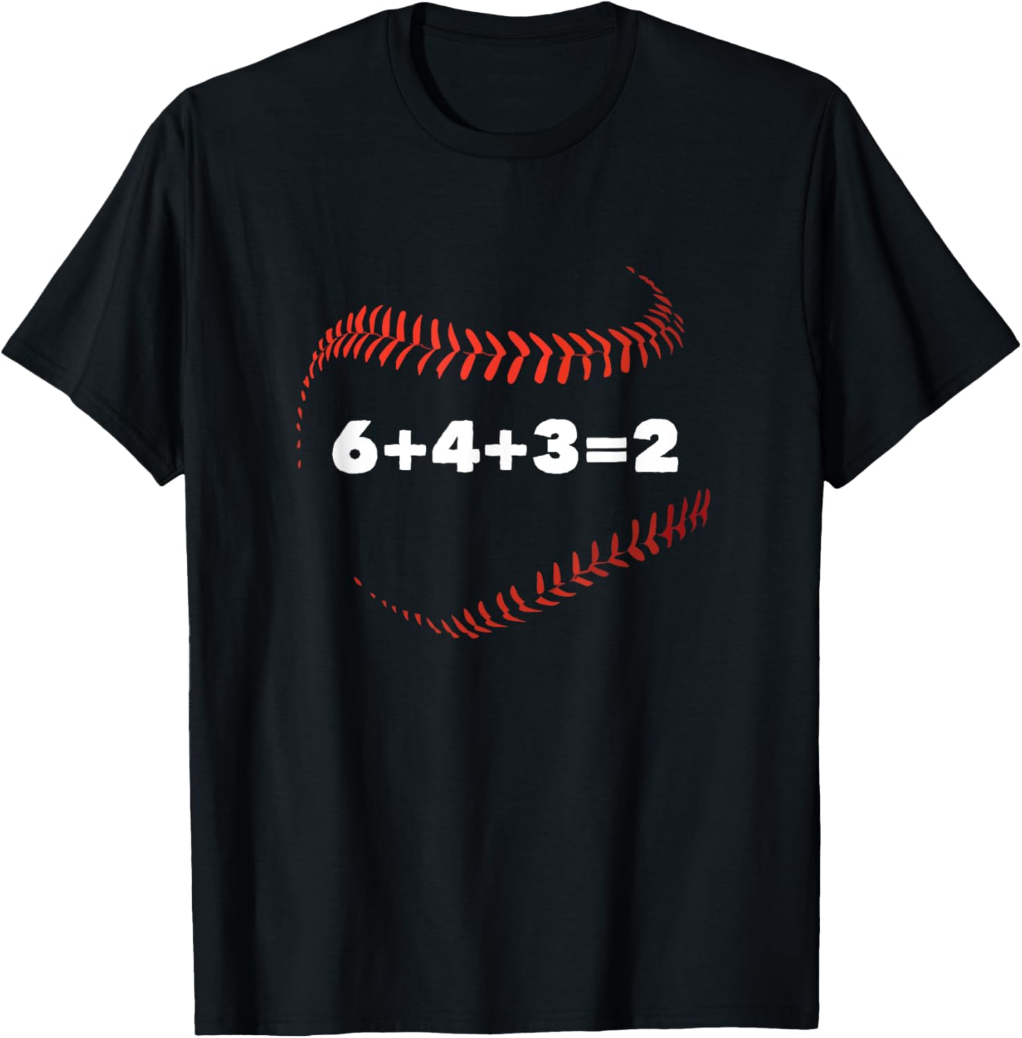 6+4+3=2 Double Play Baseball Player Gift Baseball Saying