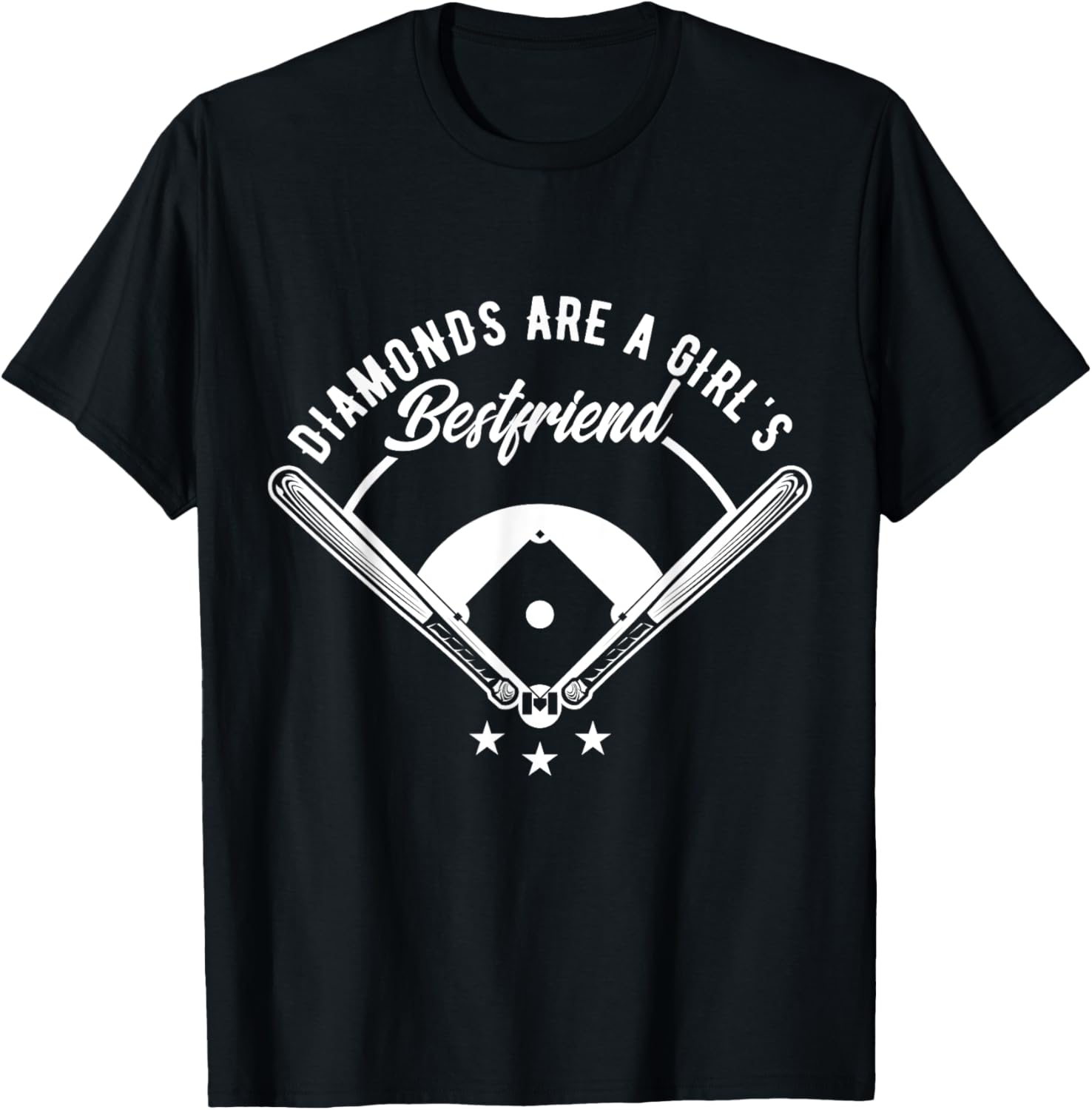 Diamonds Are A Girl's Best Friend Shirt, Softball Tee