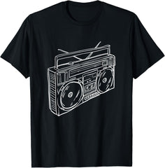 80s & 90s Old School Music Hip Hop Beatbox Boombox