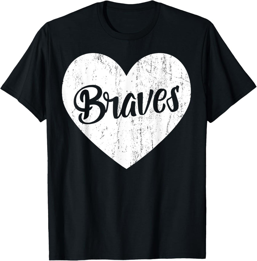 Braves School Sports Fan Team Spirit Mascot Cute Heart Gift