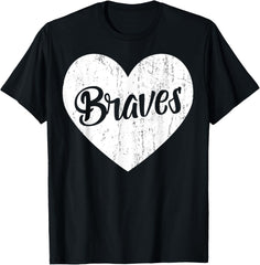 Braves School Sports Fan Team Spirit Mascot Cute Heart Gift