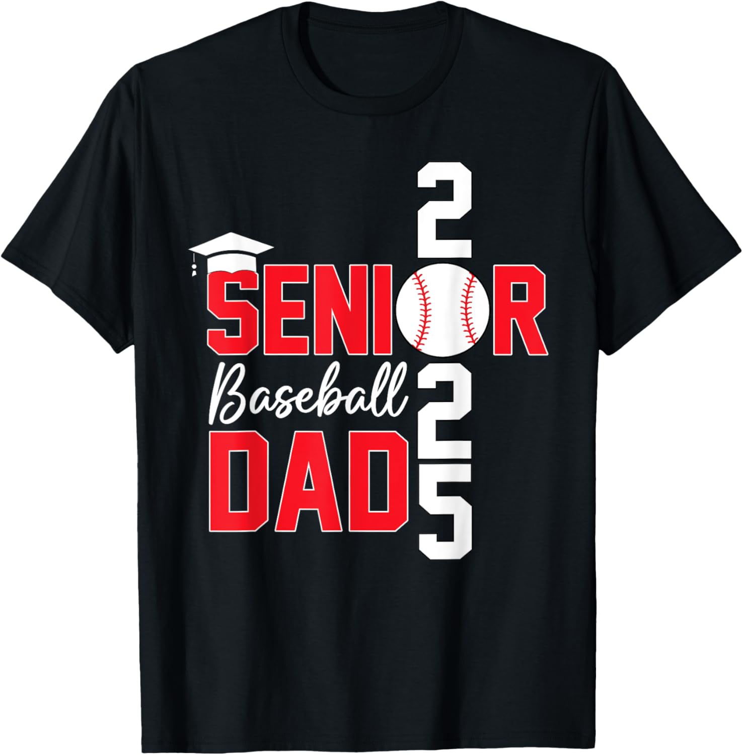 Proud Dad Of A Baseball Senior 2025 Graduation Matching