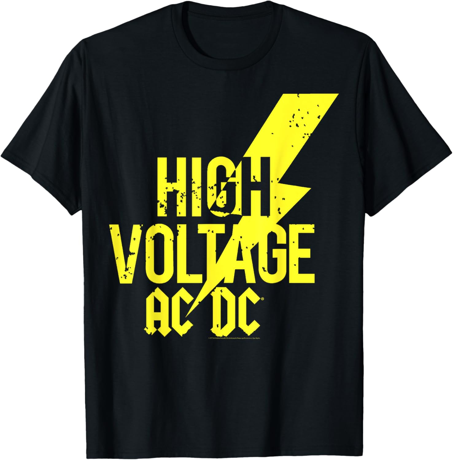AC\/DC - Black Voltage T-Shirt, Men's, AC\/DC Fans, Short Sleeve, T-Shirt, Small
