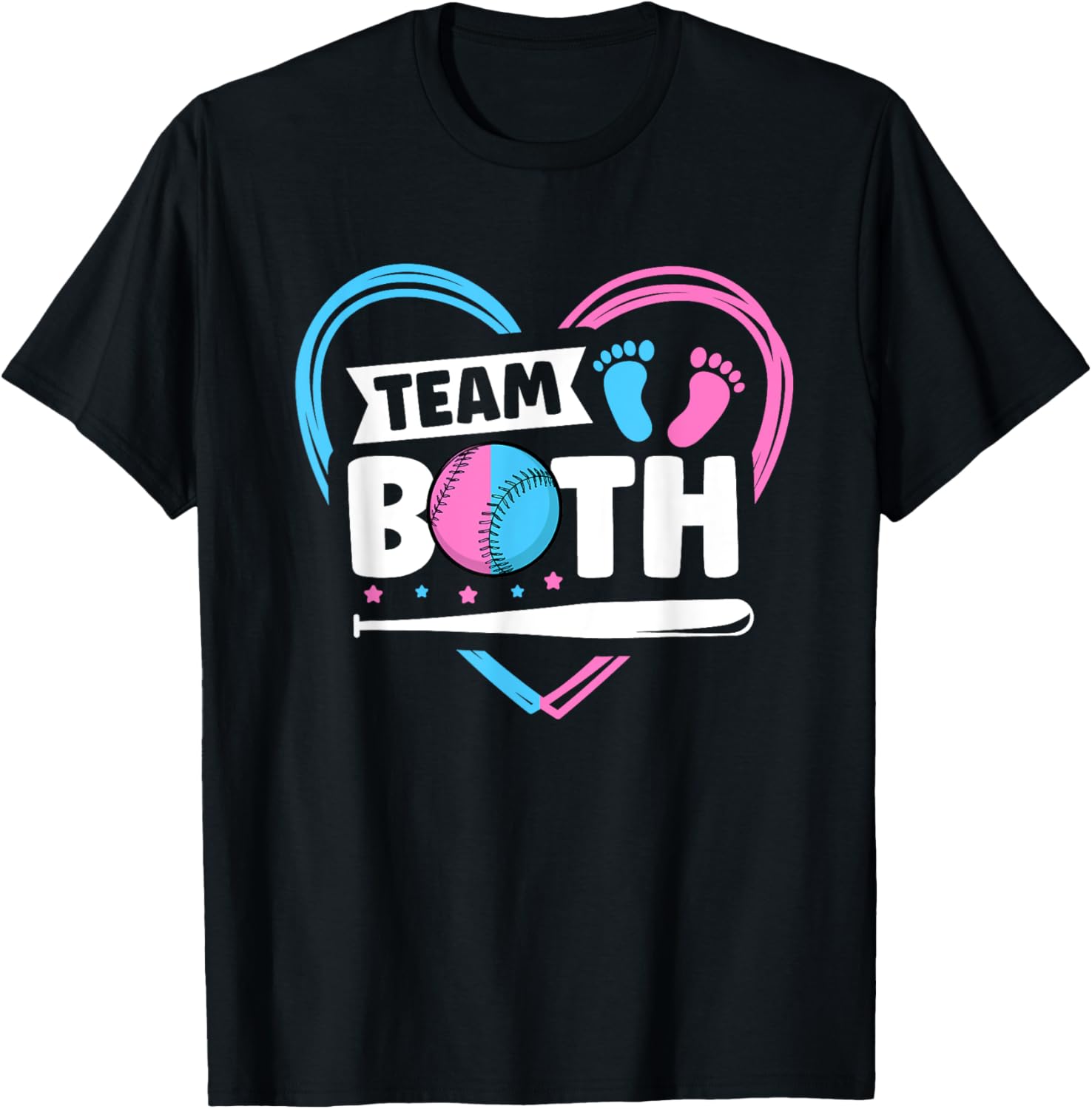 Team Both Design for a Baseball Gender Reveal