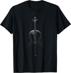 Cello Vector Apparel Unisex-Adult Black Small Cello Illustration