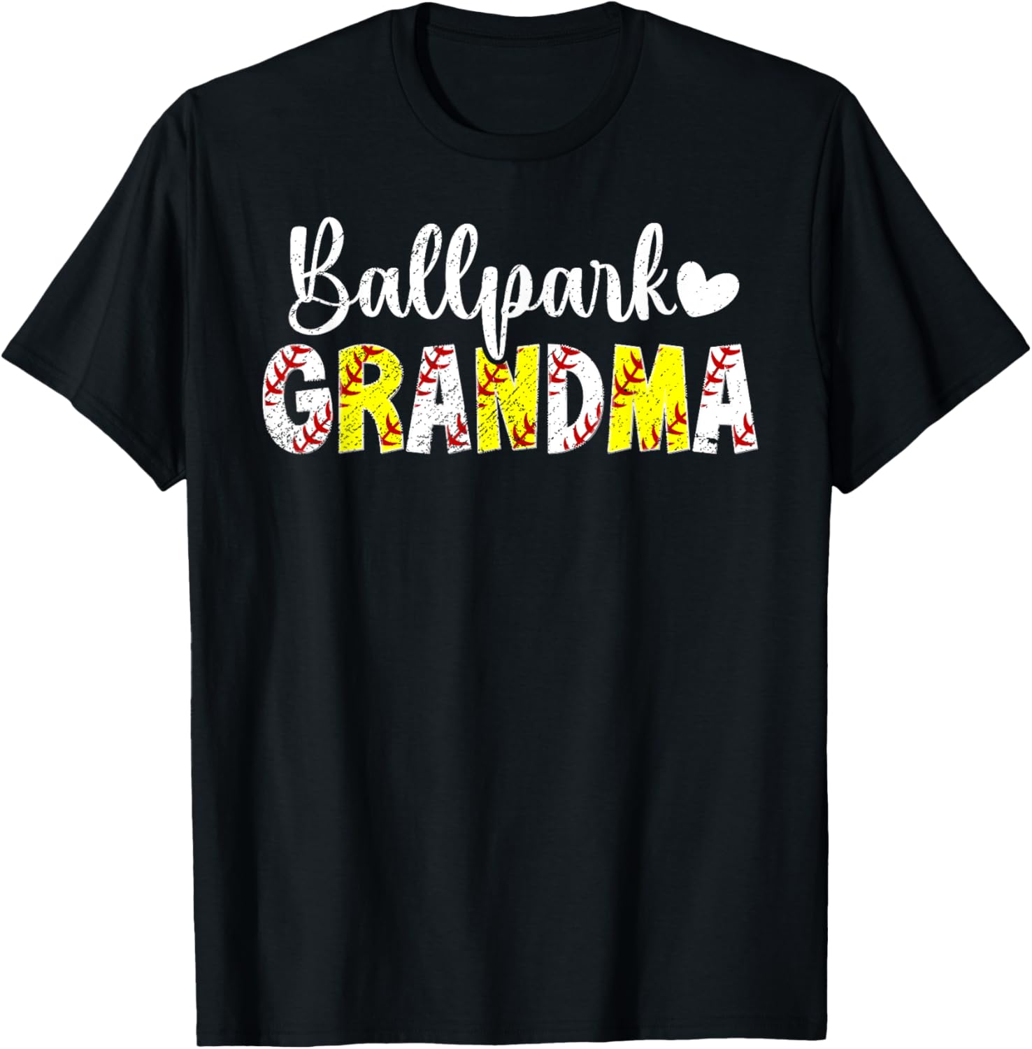 Ballpark Grandma Proud Baseball Softball Grandma
