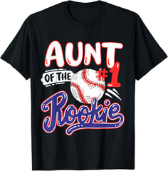 Aunt of Rookie 1st Baseball Birthday Party Theme Matching