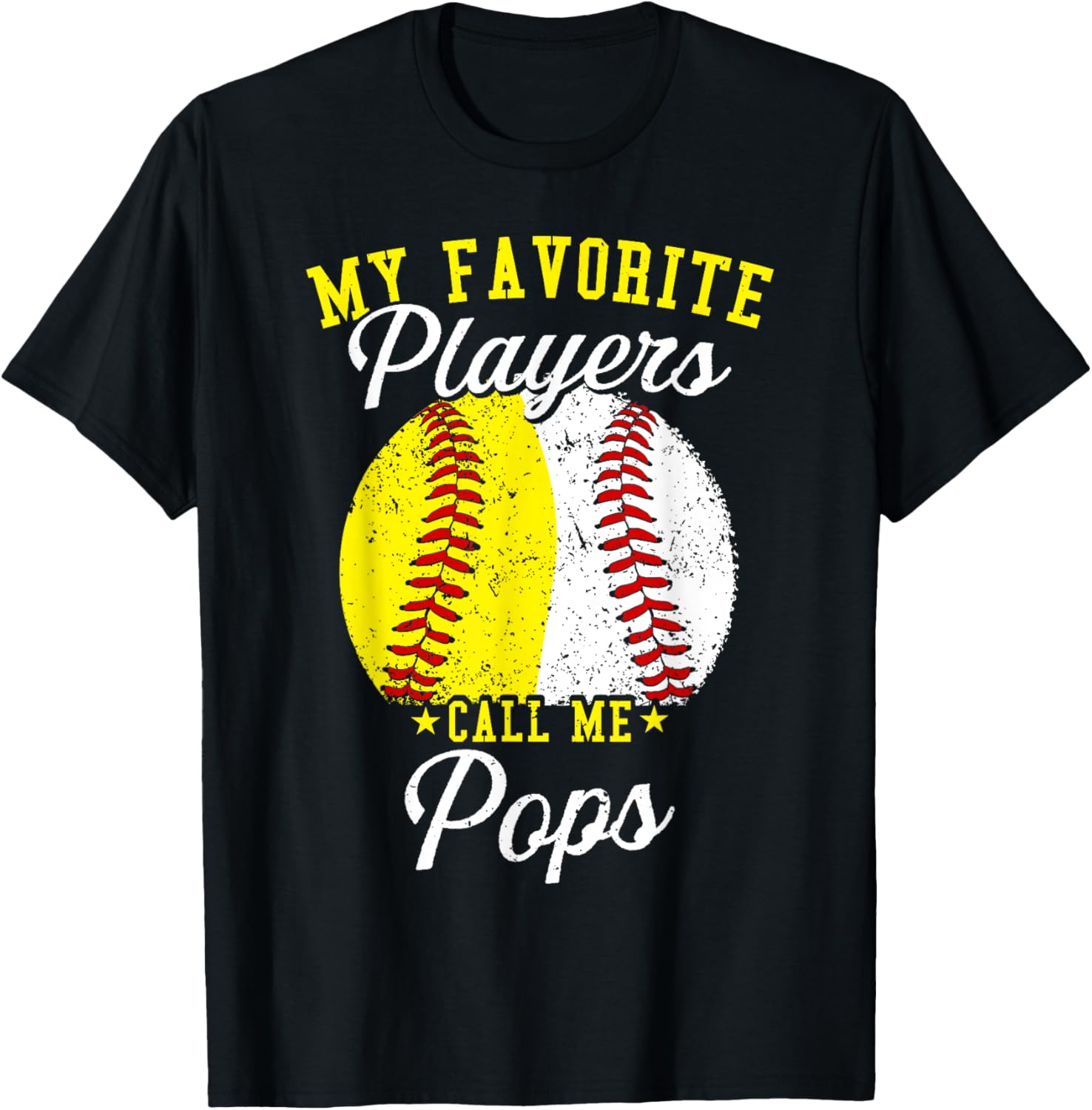 Funny My Favorite Baseball Softball Player Calls Me Pops