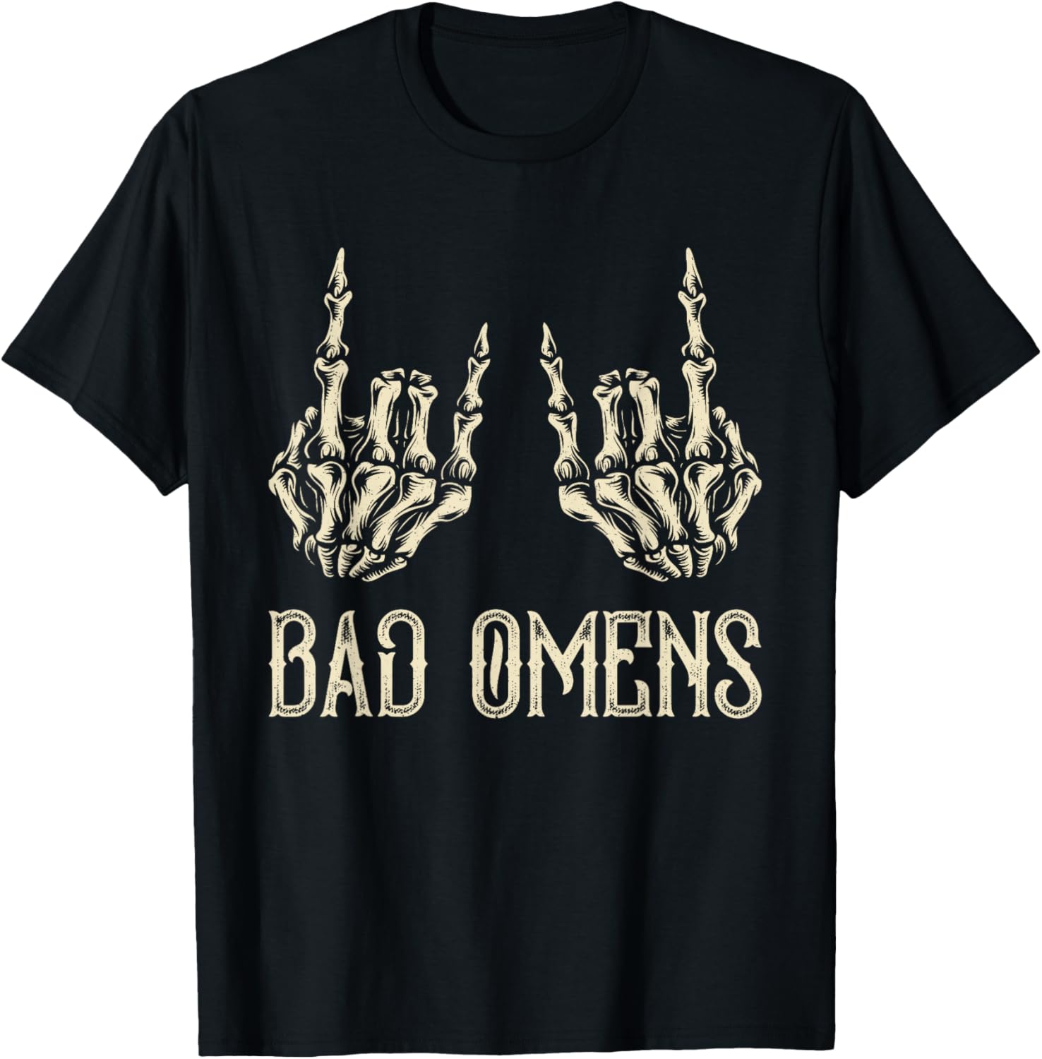 Bad Omens Skeleton Hands Vintage 90s Music Classic Rock