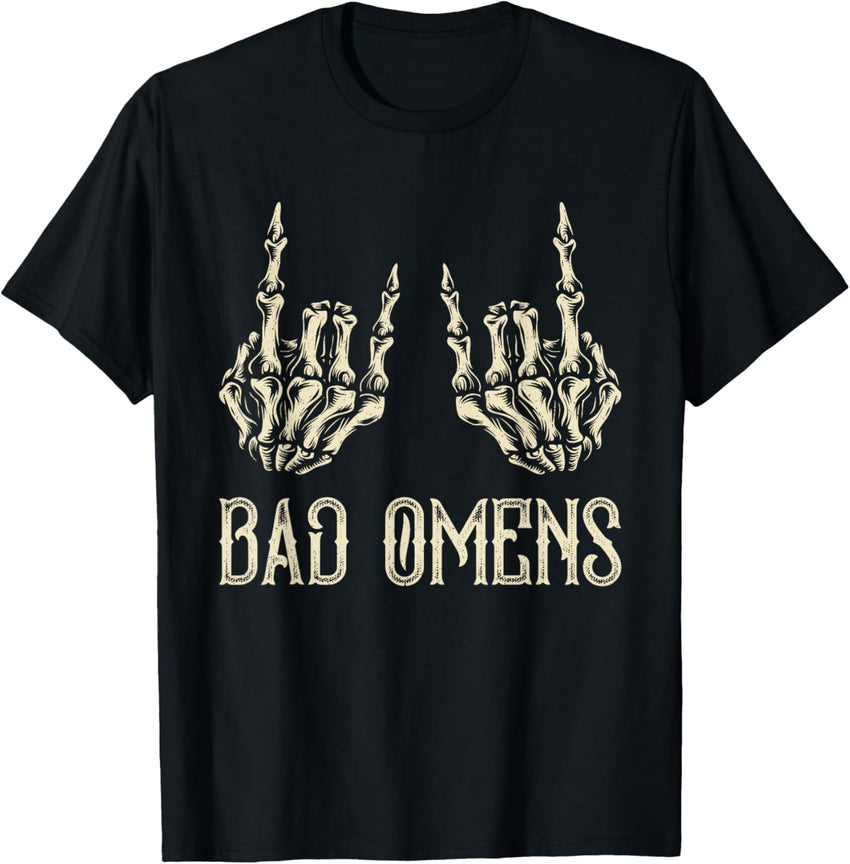 Bad Omens Skeleton Hands Vintage 90s Music Classic Rock