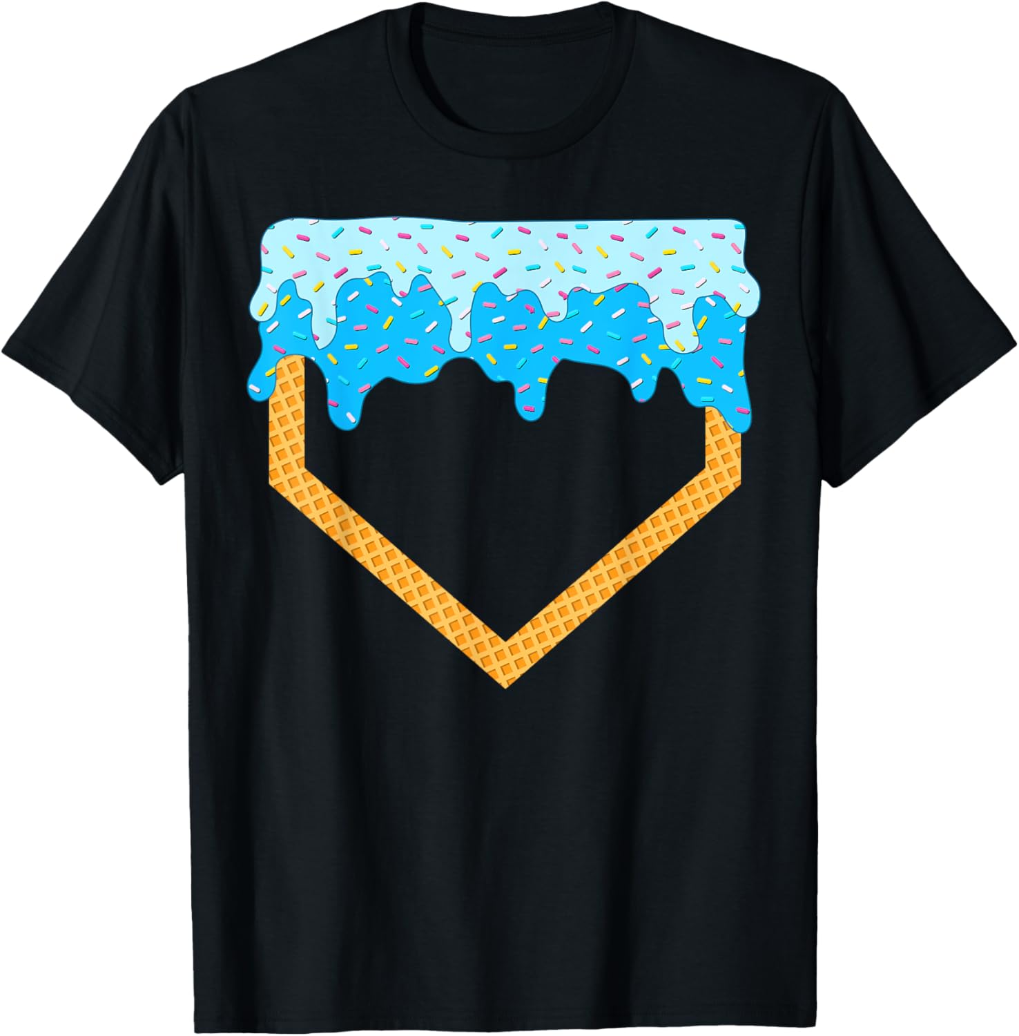 Baseball Drip Boys Home Plate Ice Cream sprinkles Sports Boy