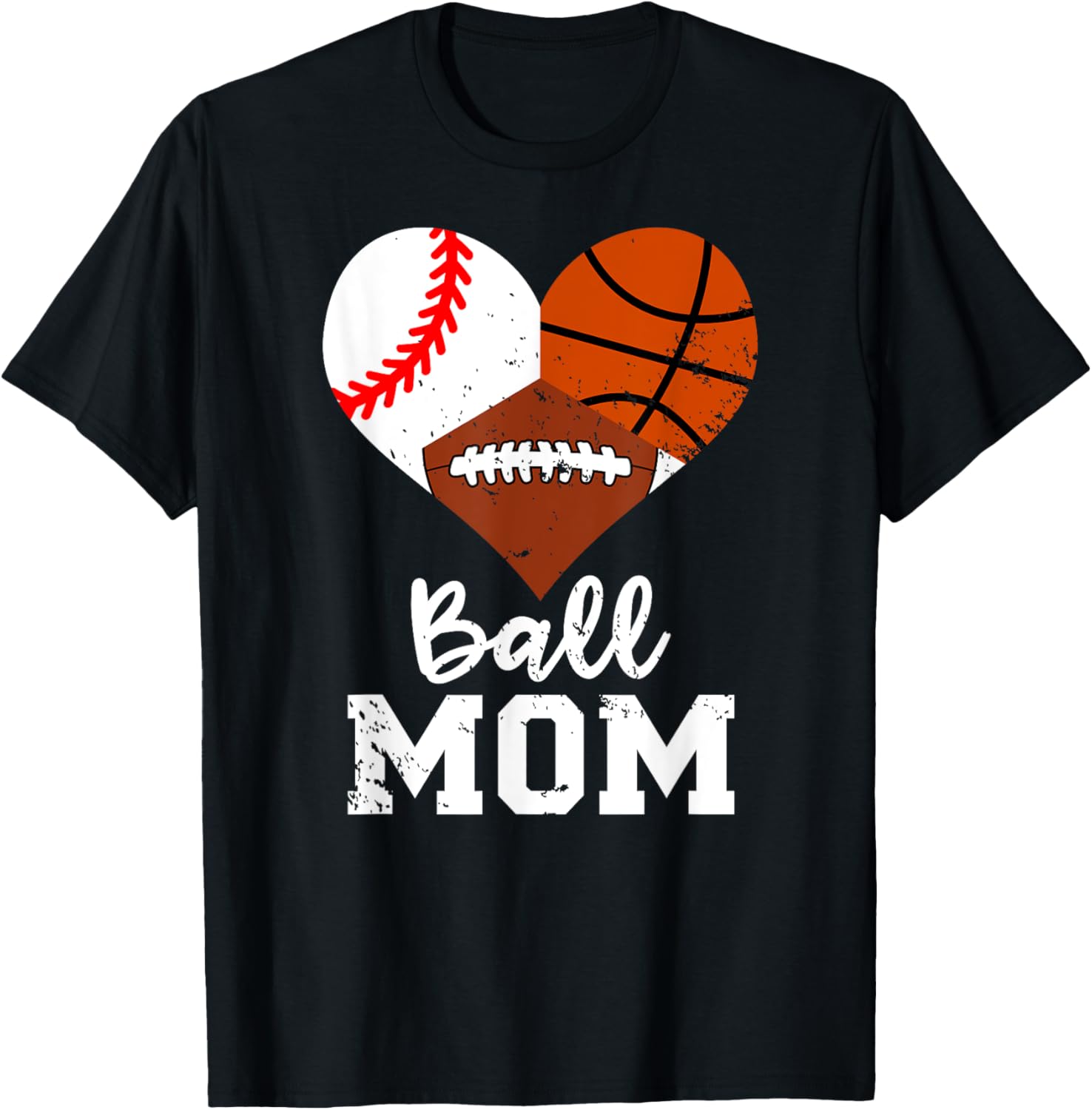 Ball Mom Funny Baseball Football Basketball Mom
