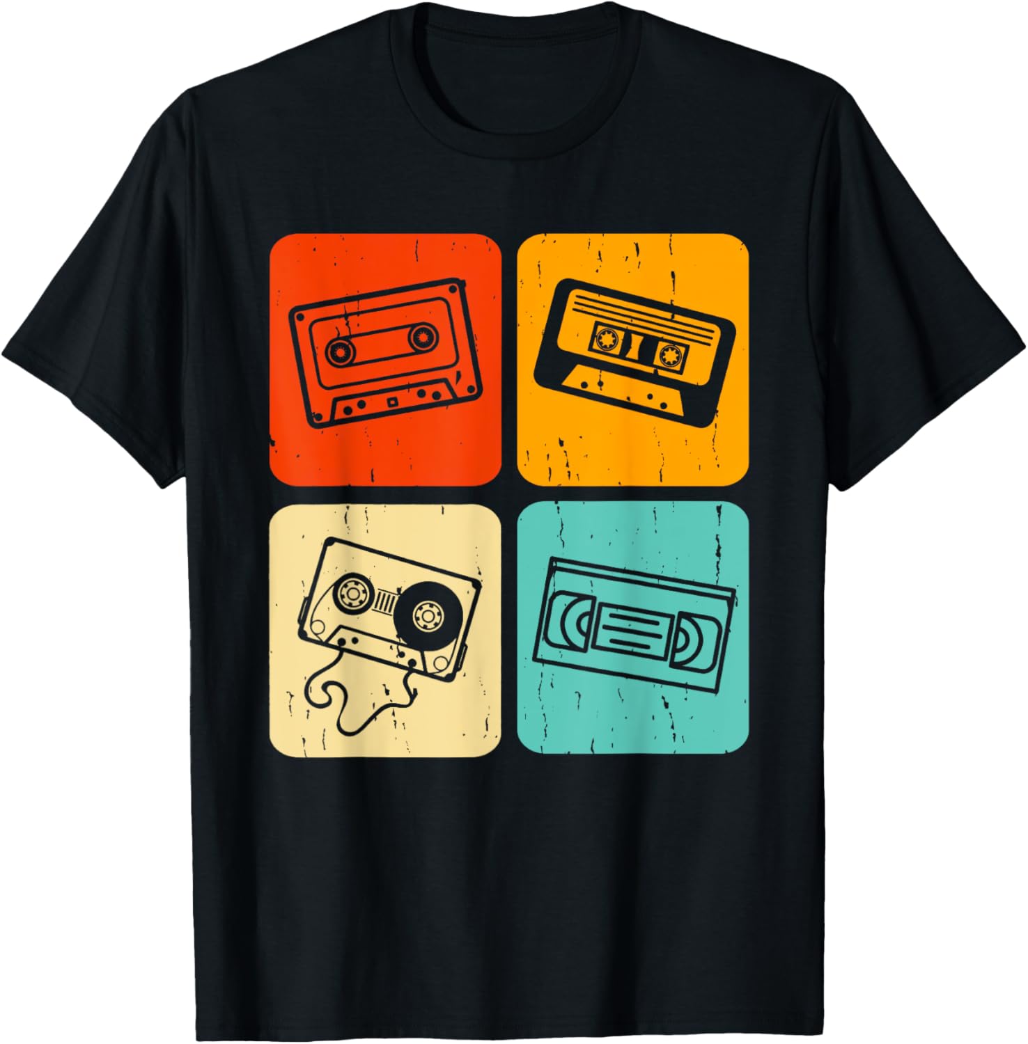 Cassette Tapes Mixtapes 1980s Radio Vintage Music Graphic