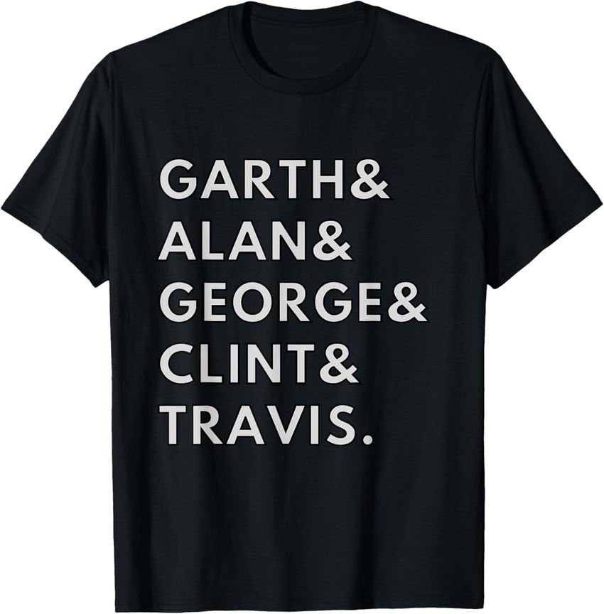 90s Country Men Singers Garth & Clint Alan George Travis