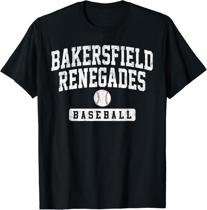 Bakersfield College Renegades Baseball Arch Vintage Design