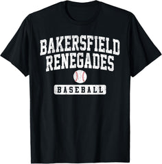 Bakersfield College Renegades Baseball Arch Vintage Design