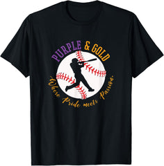 Baseball 'Purple & Gold' Team Color