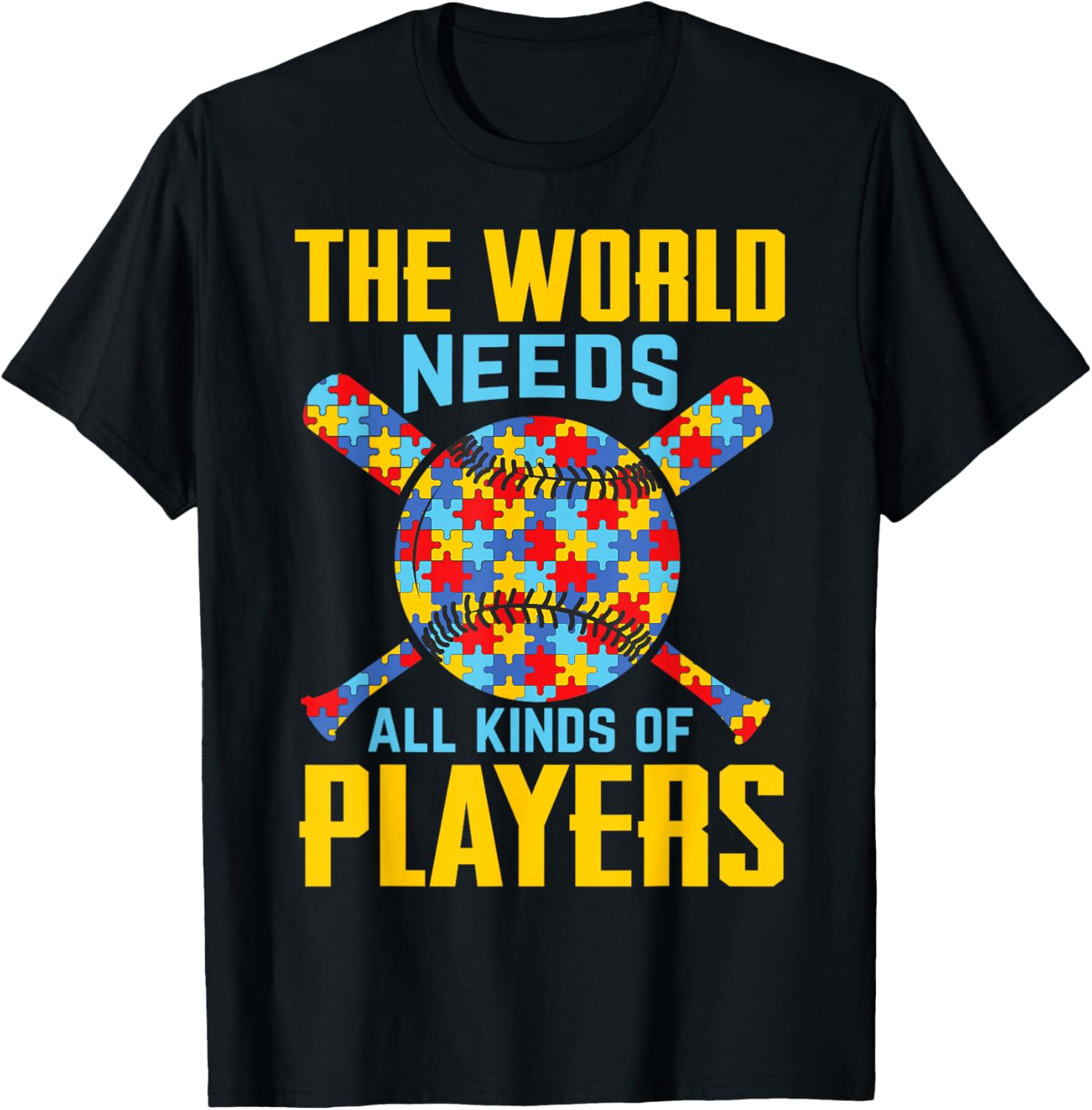 Autism Awareness All Kinds Minds Autistic Support Baseball