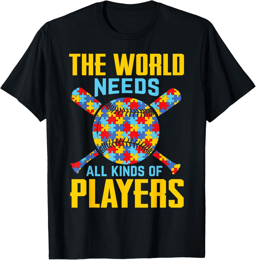 Autism Awareness All Kinds Minds Autistic Support Baseball