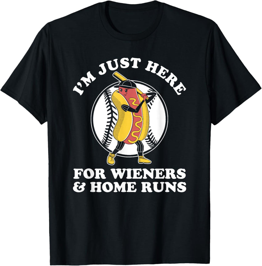 Funny Baseball Design for Women Men Wieners & Home Runs