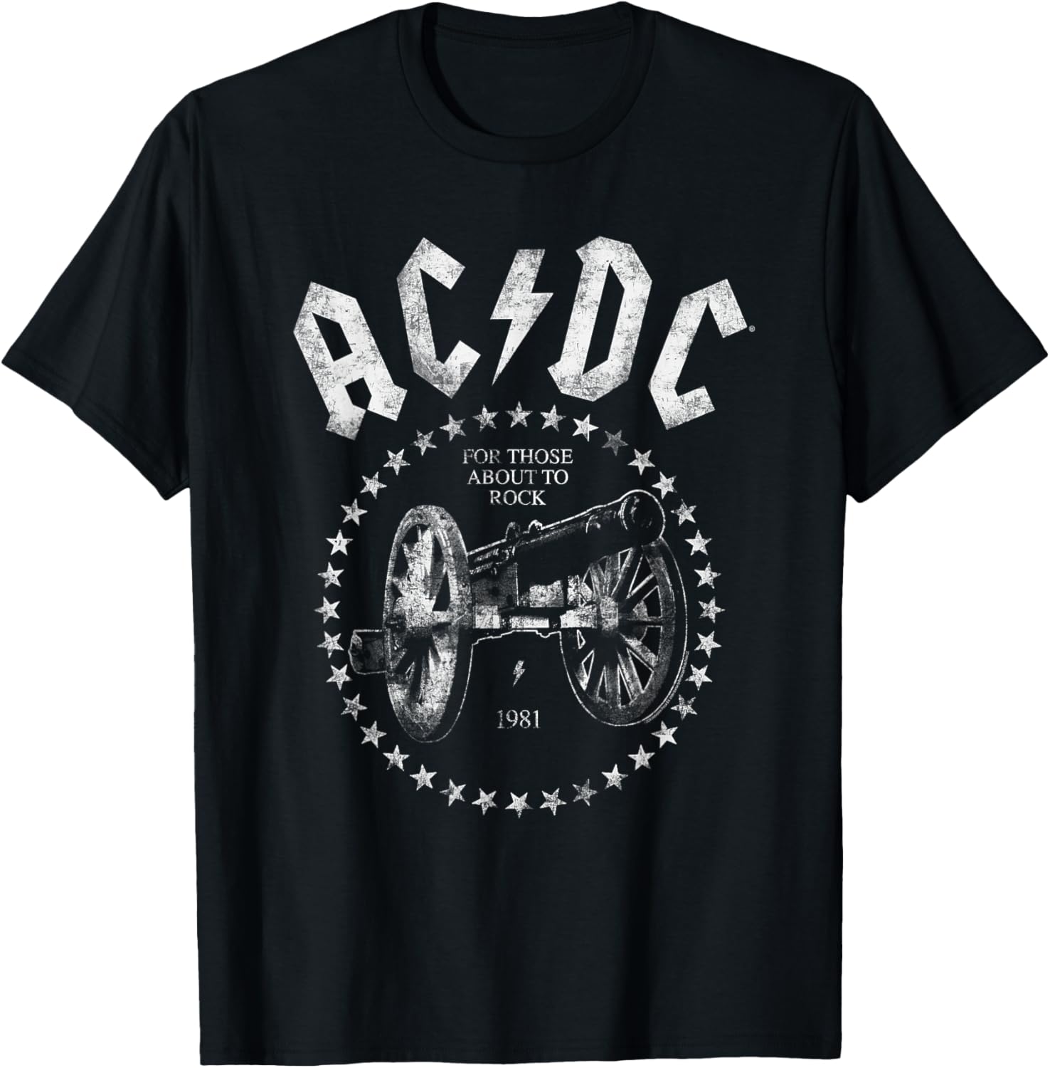AC\/DC For Those About To Rock 1981 Distressed Cannon
