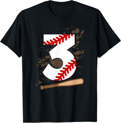 3rd Birthday Baseball 3 Years Old Baseball