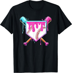 Baseball Ice Cream Drip Youth Baseball