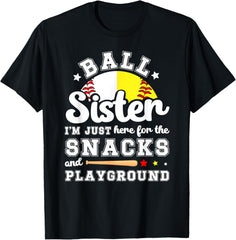 Ball Sister Funny Softball Baseball Sister Of Ballers