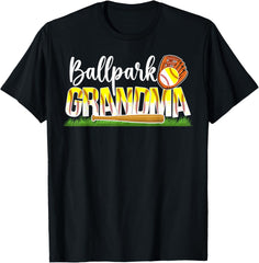 Ballpark Grandma Softball Baseball Grandma Of Ballers