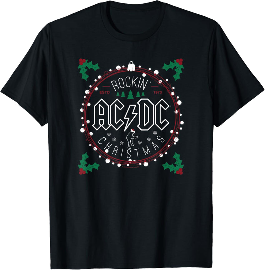 AC\/DC Rockin' Christmas Rock n Roll Music Band Merch