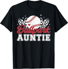 Ballpark Auntie Baseball Aunt Of A Baseball Player Aunt