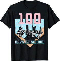 100 Drippy Days of School Baseball Ice Cream 100th Day Boys
