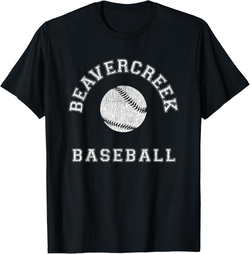 Beavercreek Baseball Distressed Retro Classic