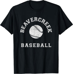 Beavercreek Baseball Distressed Retro Classic