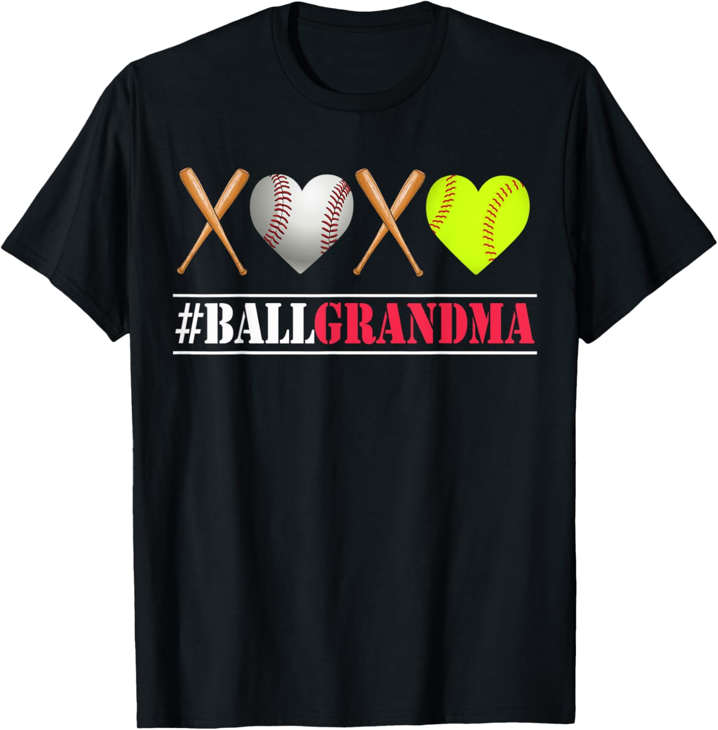 Ball GRANDMA Shirt Softball GRANDMA Tee Baseball GRANDMA Tee