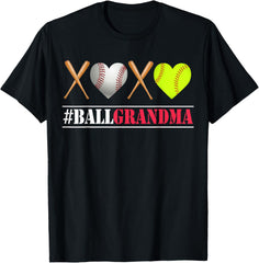 Ball GRANDMA Shirt Softball GRANDMA Tee Baseball GRANDMA Tee
