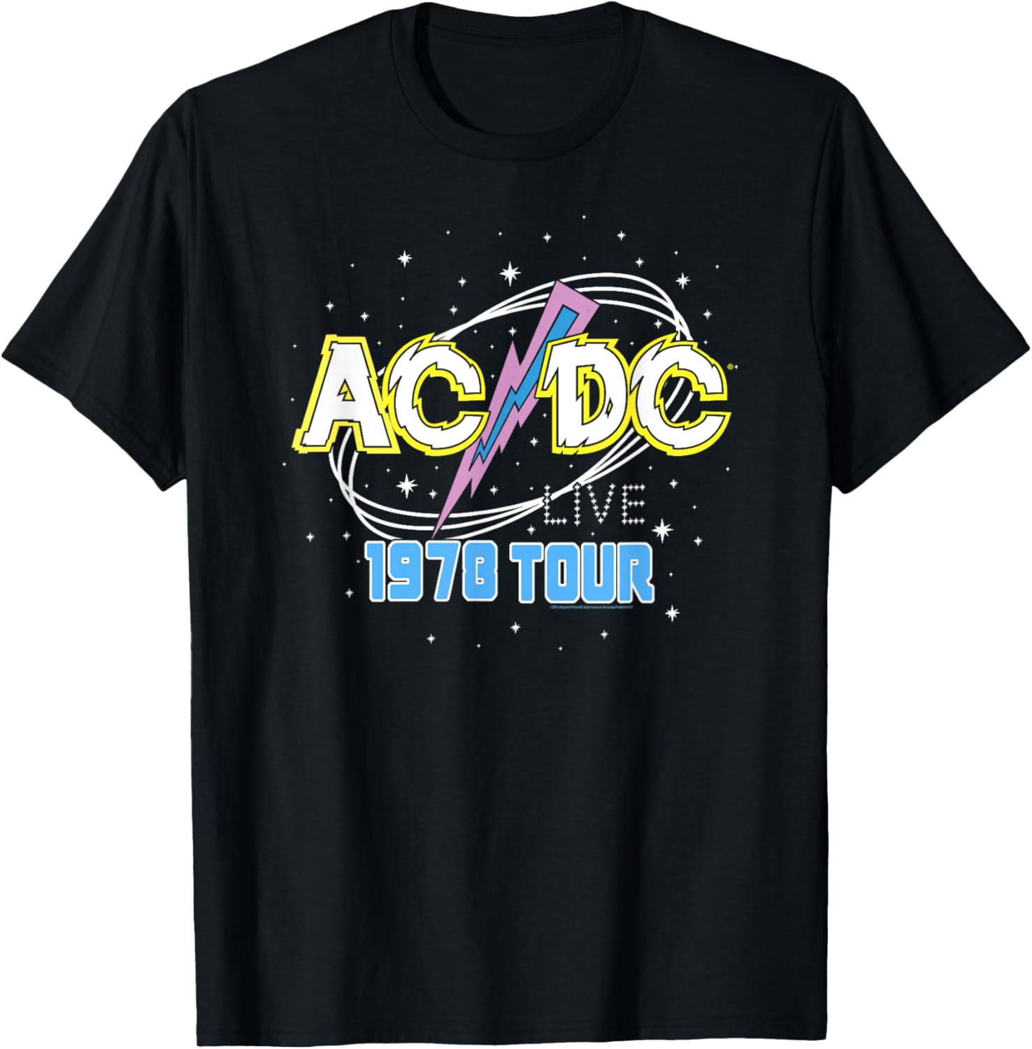 AC\/DC Live High Voltage 1978 Tour Yellow and Blue