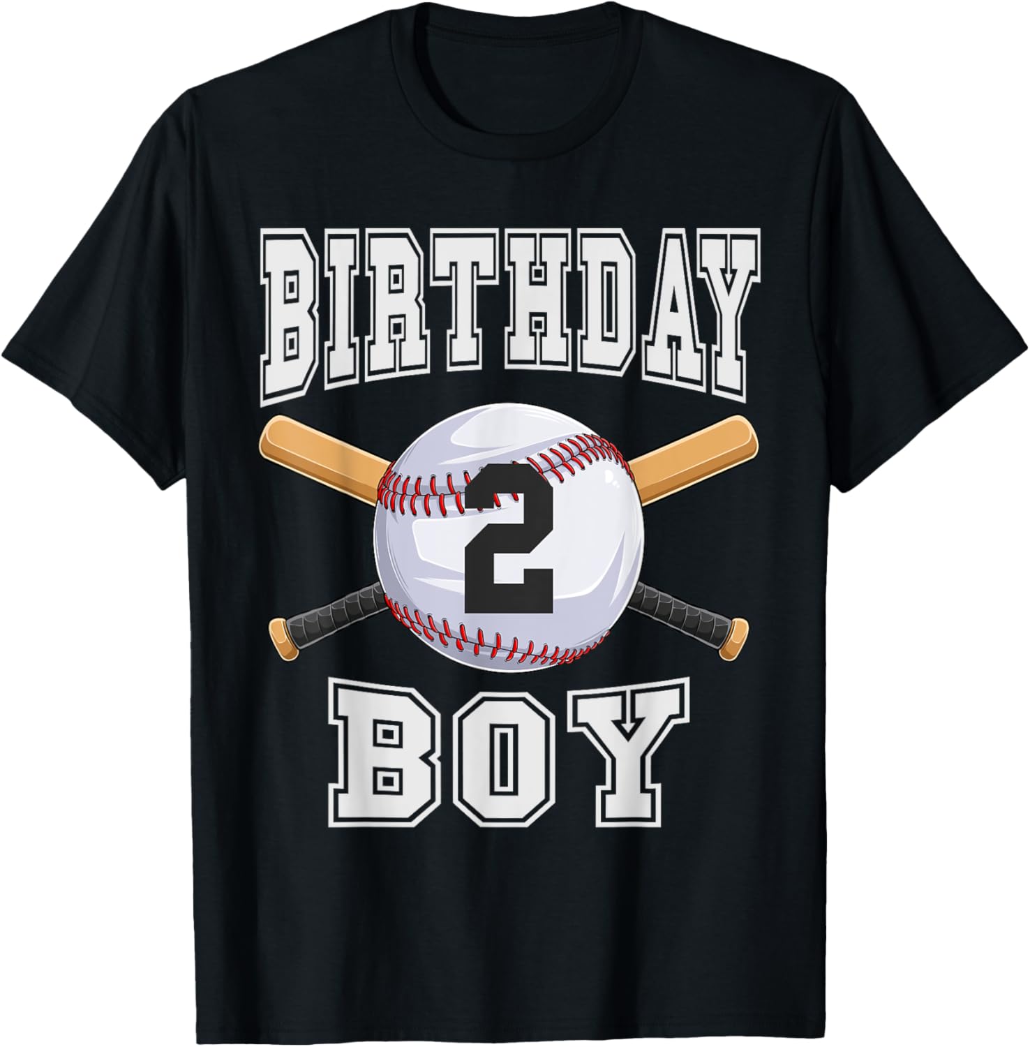 Baseball - Birthday Boy 2 Year old 2nd Birthday