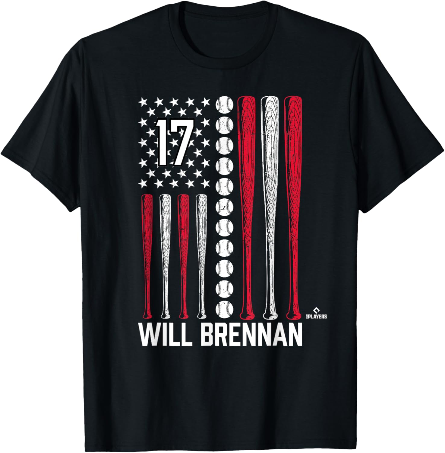 Baseball American Flag Will Brennan Cleveland Baseball MLBPA