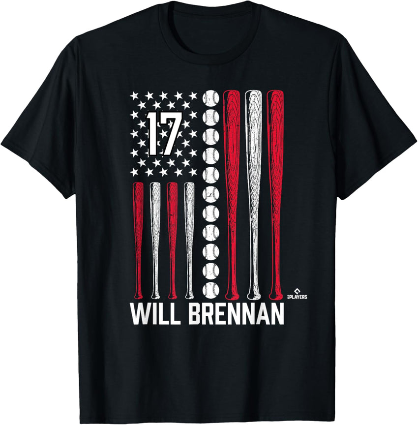 Baseball American Flag Will Brennan Cleveland Baseball MLBPA