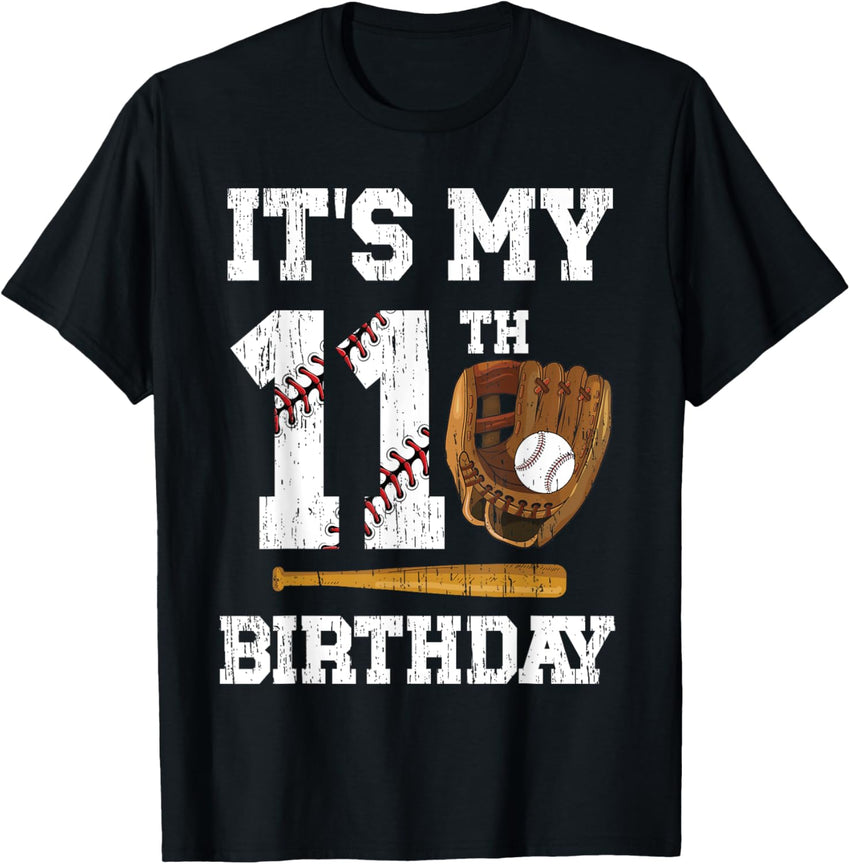 11th Birthday Baseball Boy Eleven Year Old Baseball Player