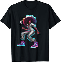 Artsy Womens Funk Shirt Vintage 70s Costume Afro Soul Music