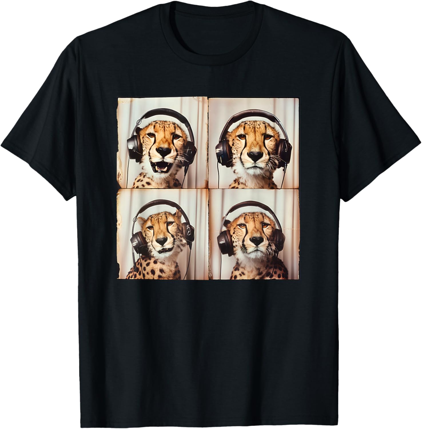 Cheetah Listening To Music Lover Cool Safari Animal